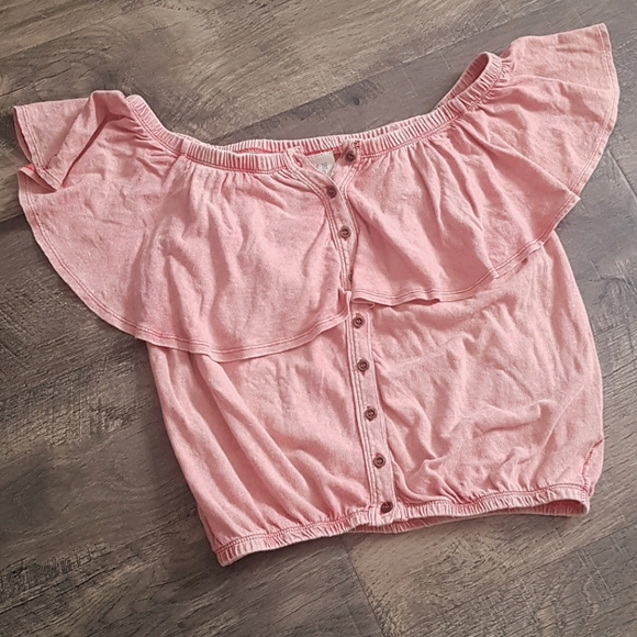 Free People Love Letter off shoulder Tube crop, S - Picture 5 of 9